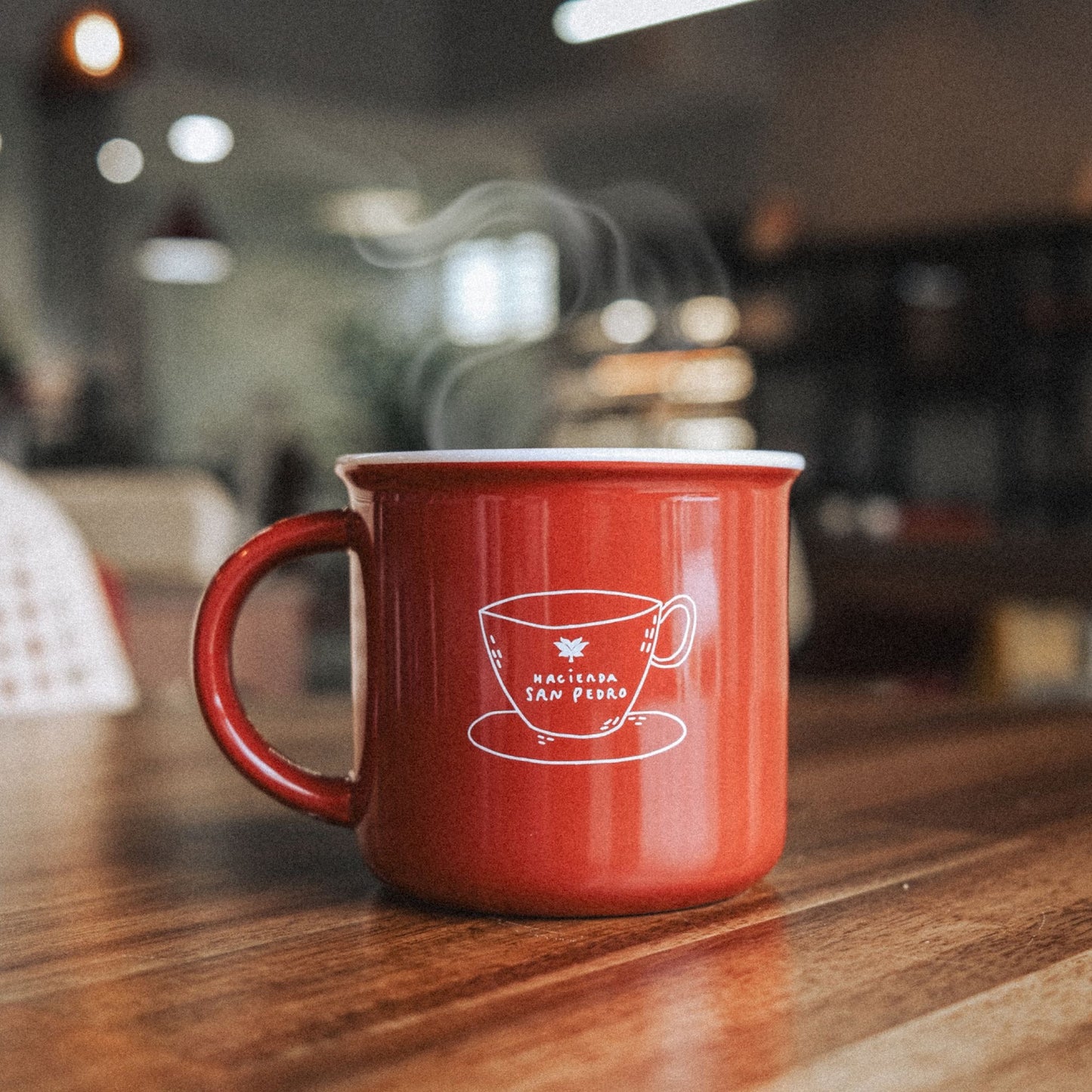 Red Mug White Designs